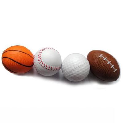 Weiche bunte Kinder spielen 6.0cm Polyurethan-Schaum-Ball